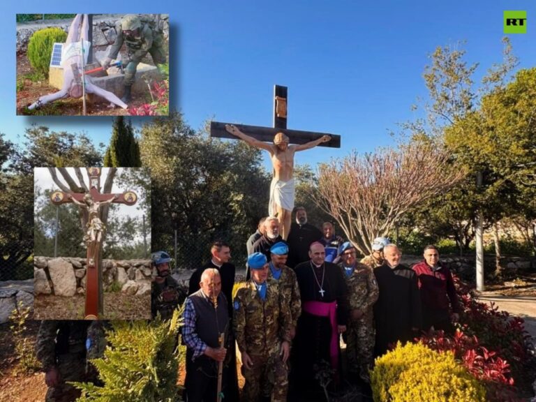 Italian forces restore Crucifix…