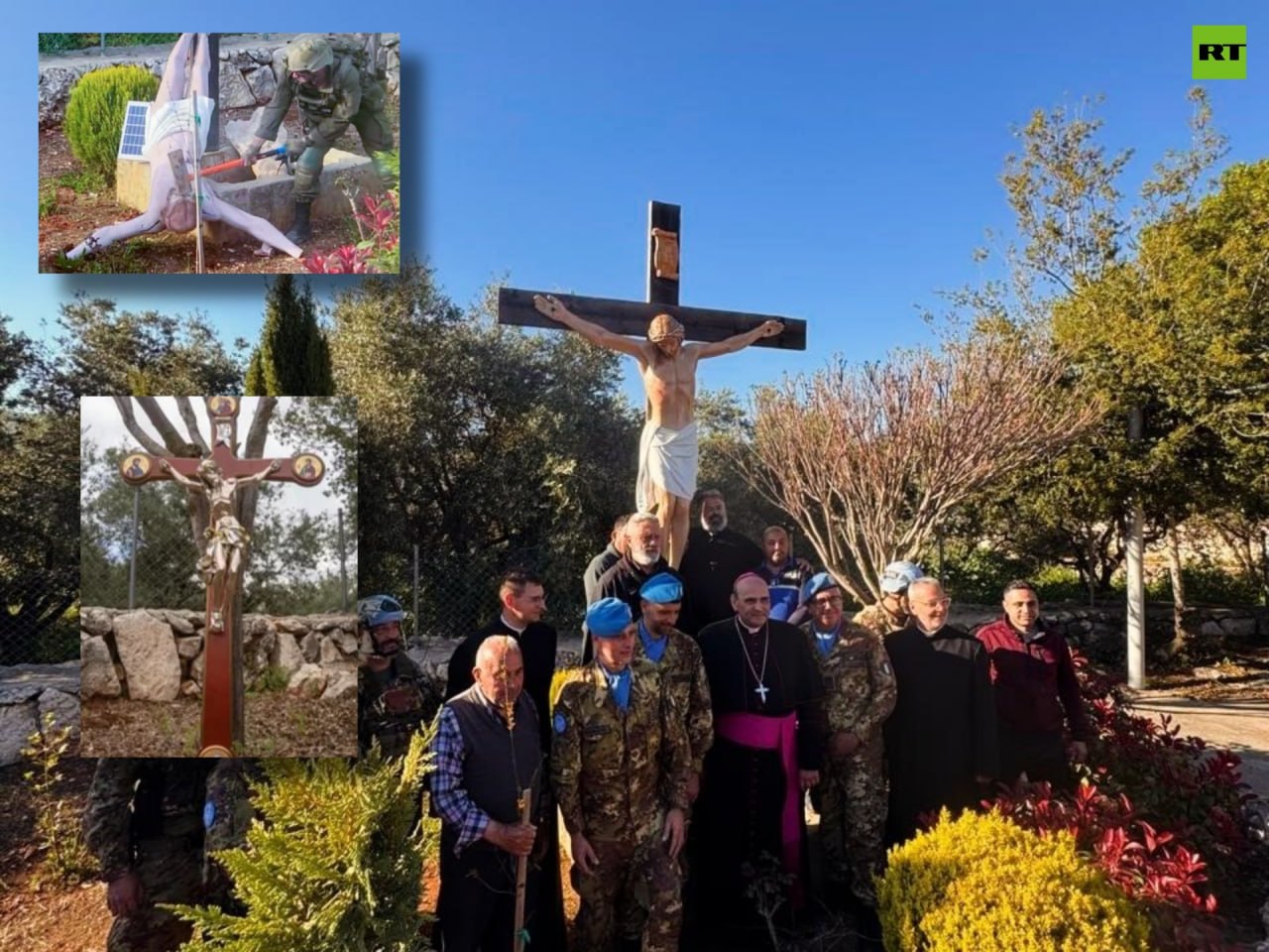 Italian forces restore Crucifix…